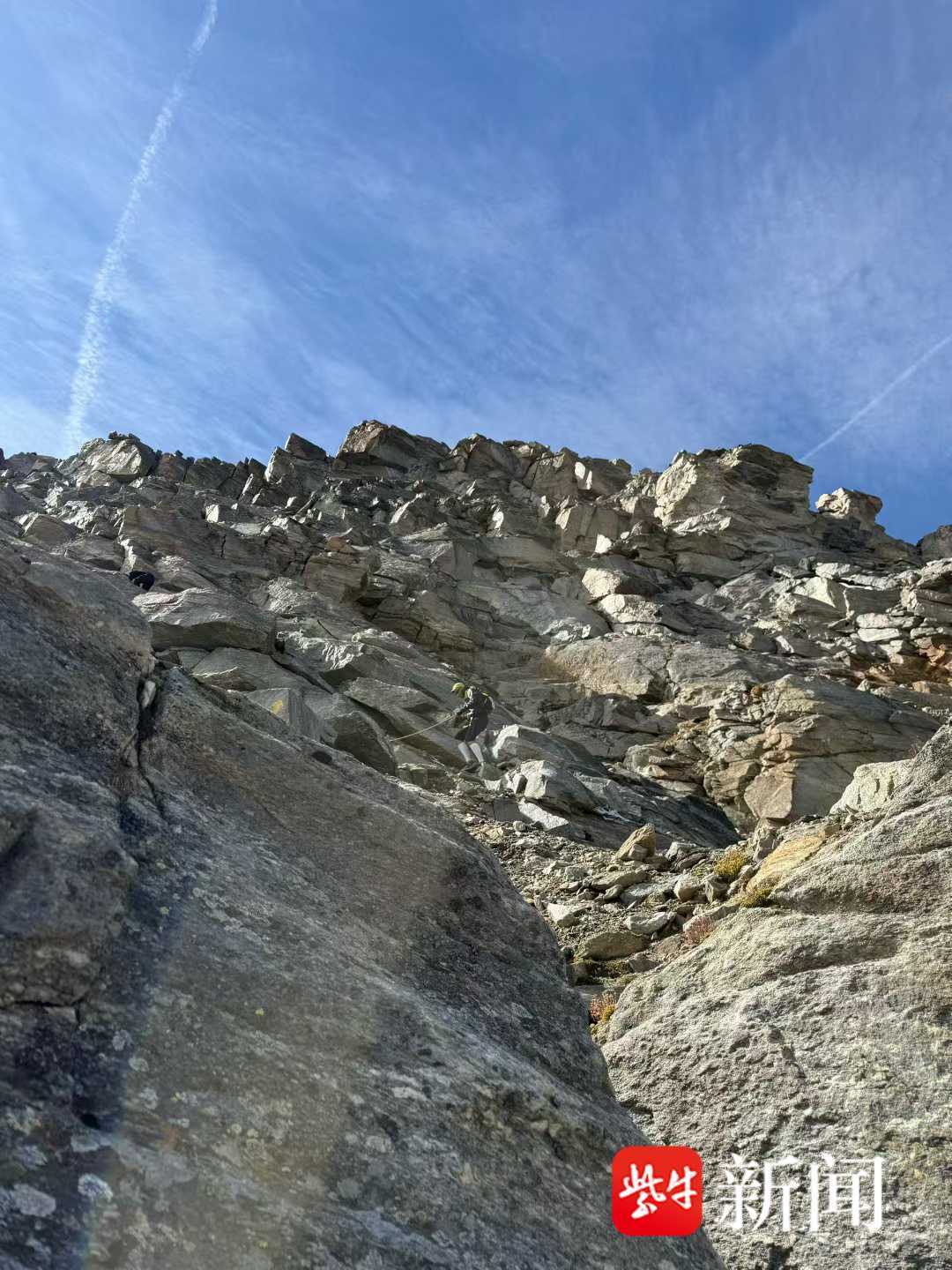 你在雪山上